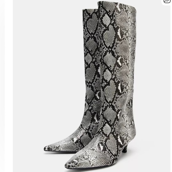 Zara Shoes - NWT Zara snakeskin boots
